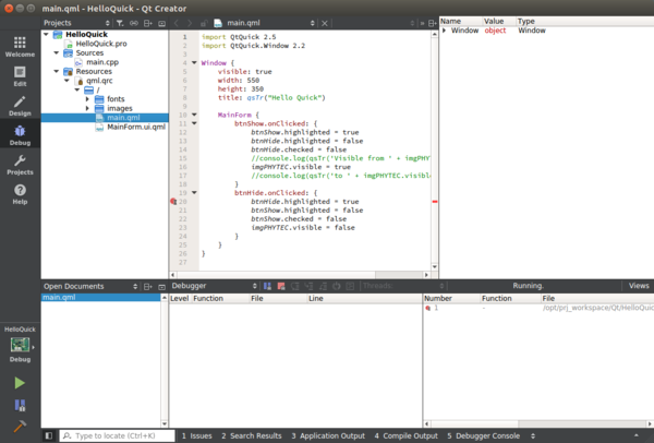 QT Debug Mode